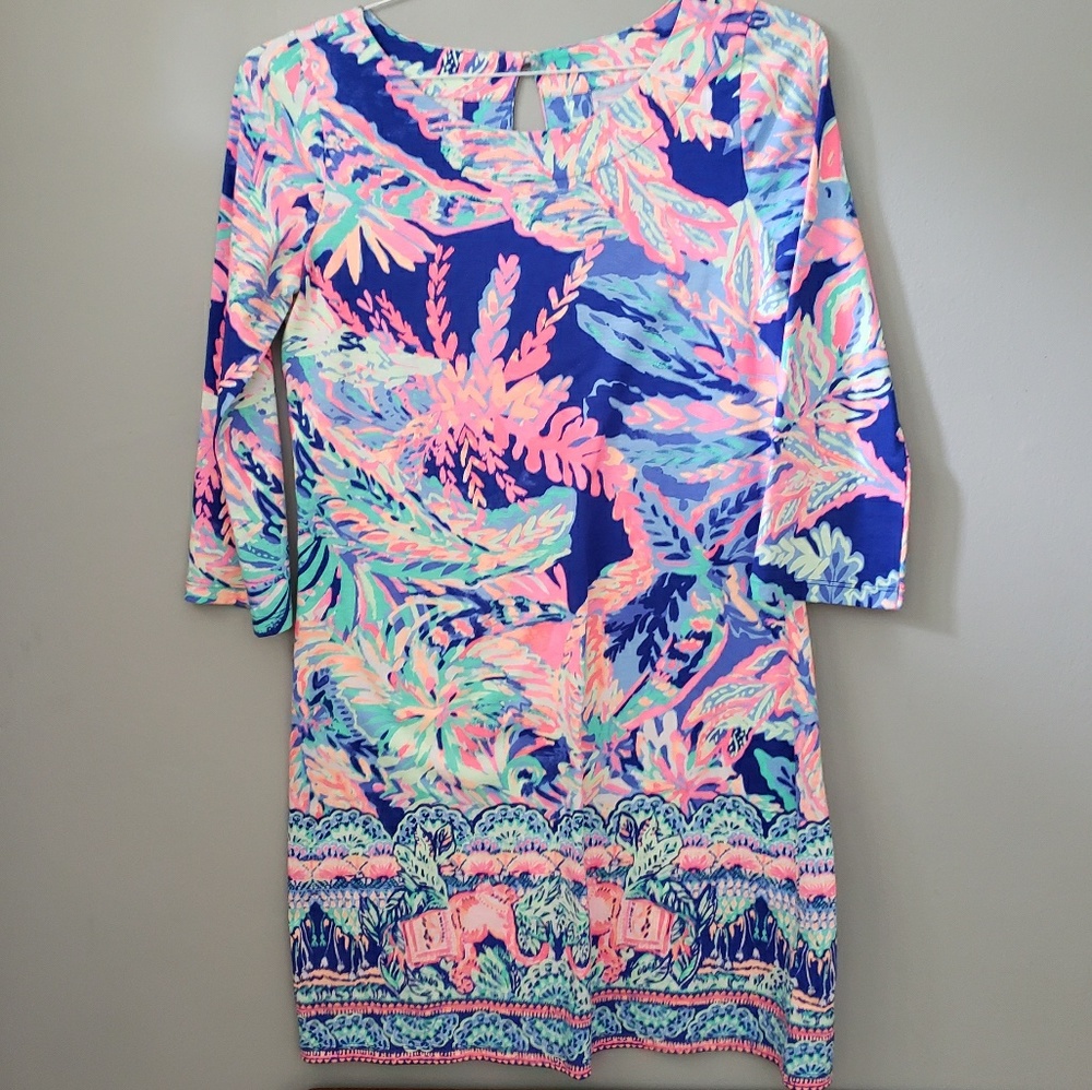 Lilly Pulitzer Bay Dress Sunset Safari Size Small